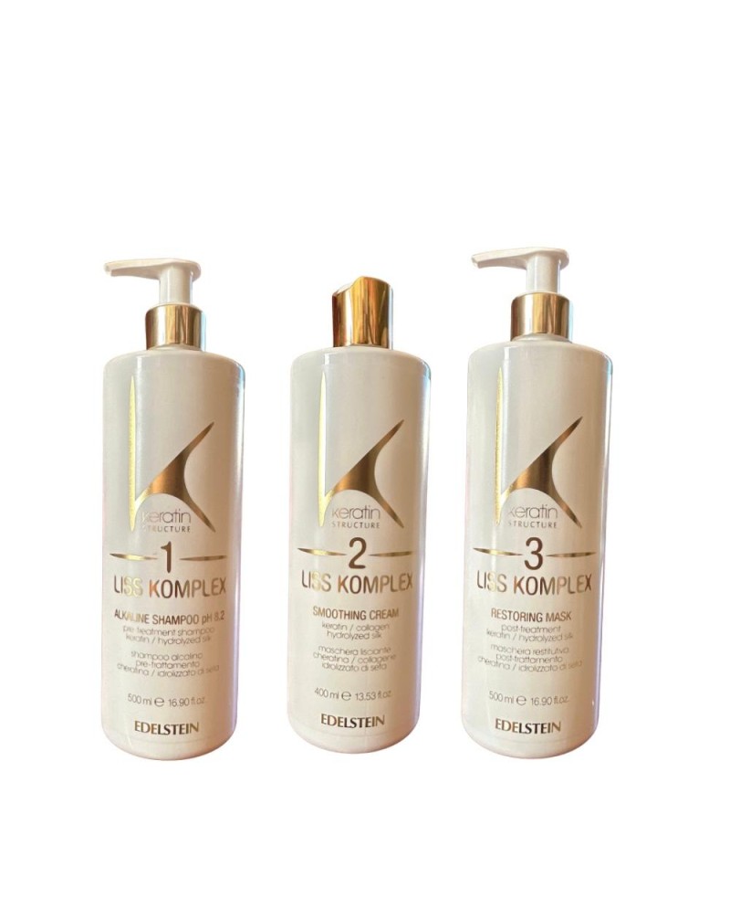 Keratin Hair Smoothing Kit Liss Complex Keratin Structure