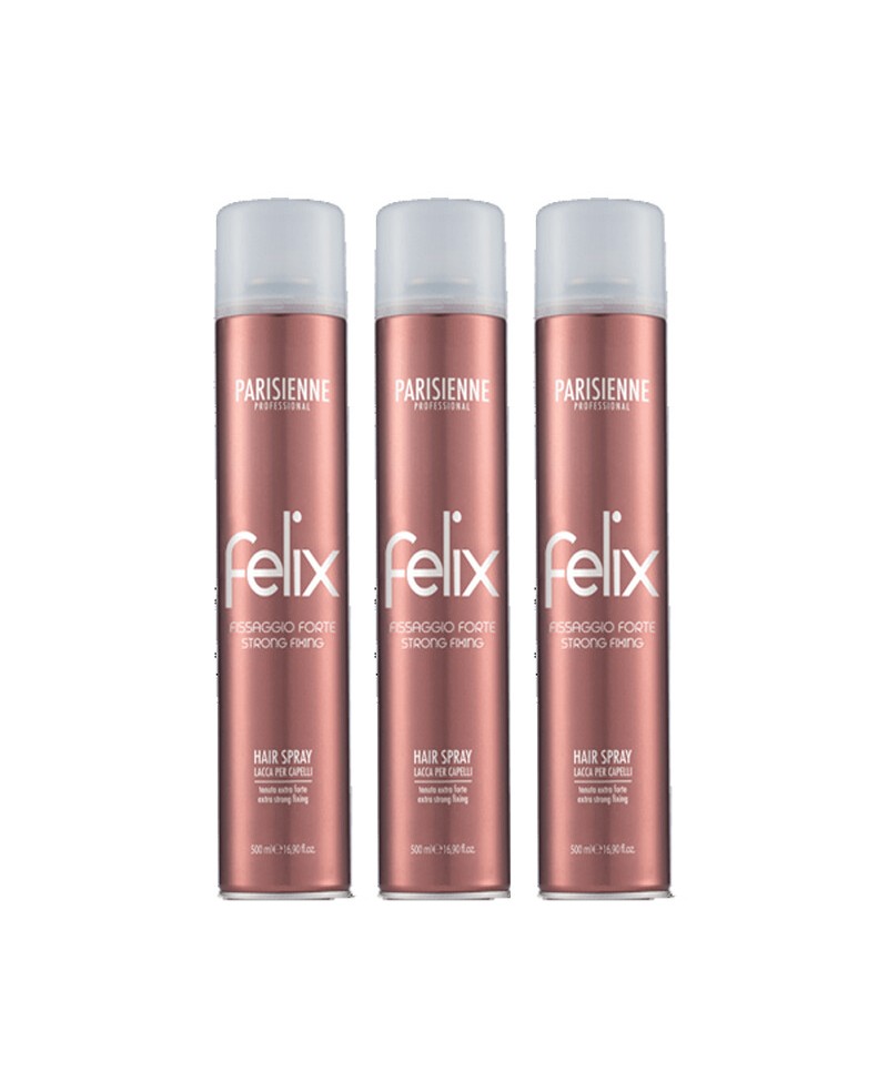 3x Lacca per capelli Felix Extra Strong 500ml - Parisienne