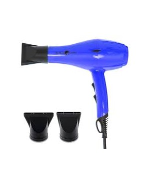 Phon Professionale per Capelli-2000W-1Kg-Black Star Turbo Piuma 5.0. BLU