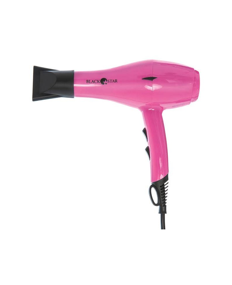 Phon Professionale per Capelli-2000W-Black Star Turbo Piuma 5.0. FUCSIA