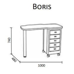 Tavolino manicure per centri estetici  mod. Boris