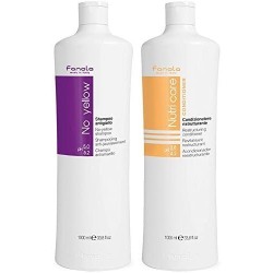 Fanola No Yellow Shampoo Antigiallo + Condizionatore Nutri Care - 2000 Ml
