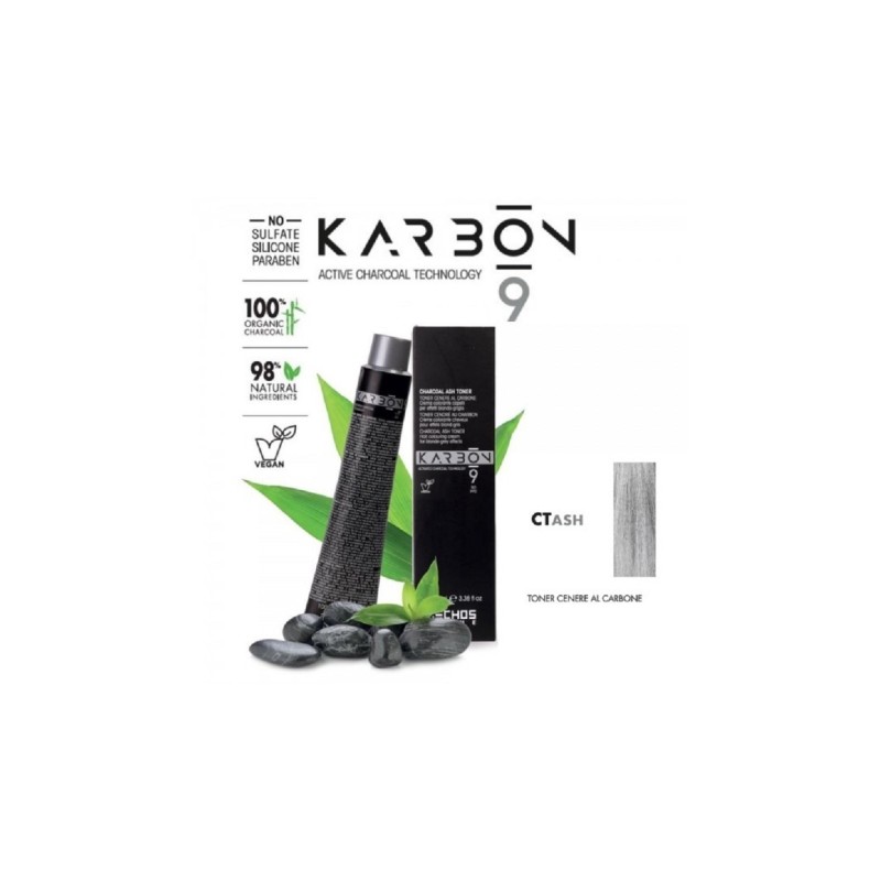 Charcoal Hair Coloring Cream for pure blond effects 100ml Karbon 9 - Echosline