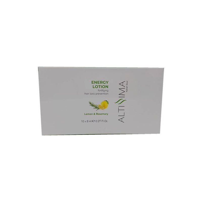 Altissima Energy Lotion Capelli Lisci-Ricci Lemon E Rosemary 10x8ml