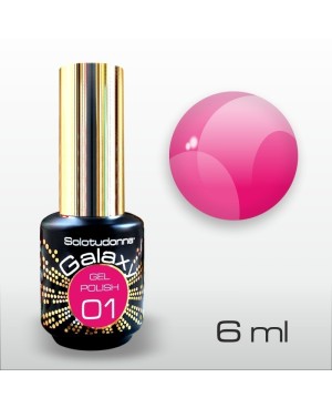 Semipermanente Unghie Gel Polish Shocking Pink Galaxy 01 - Solotudonna