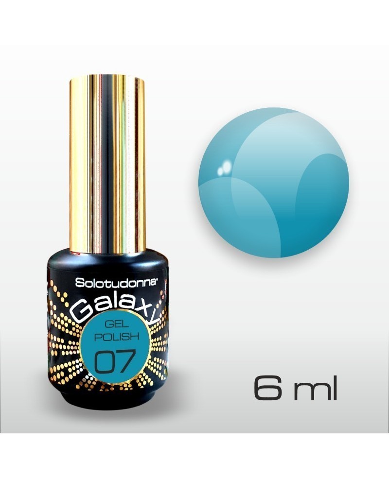 Semipermanente Unghie Gel Polish Blue Lagoon Galaxy 07 - Solotudonna