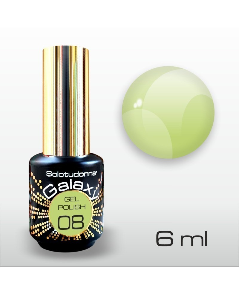 Semipermanente Unghie Gel Polish Green Yellow Galaxy 08 - Solotudonna