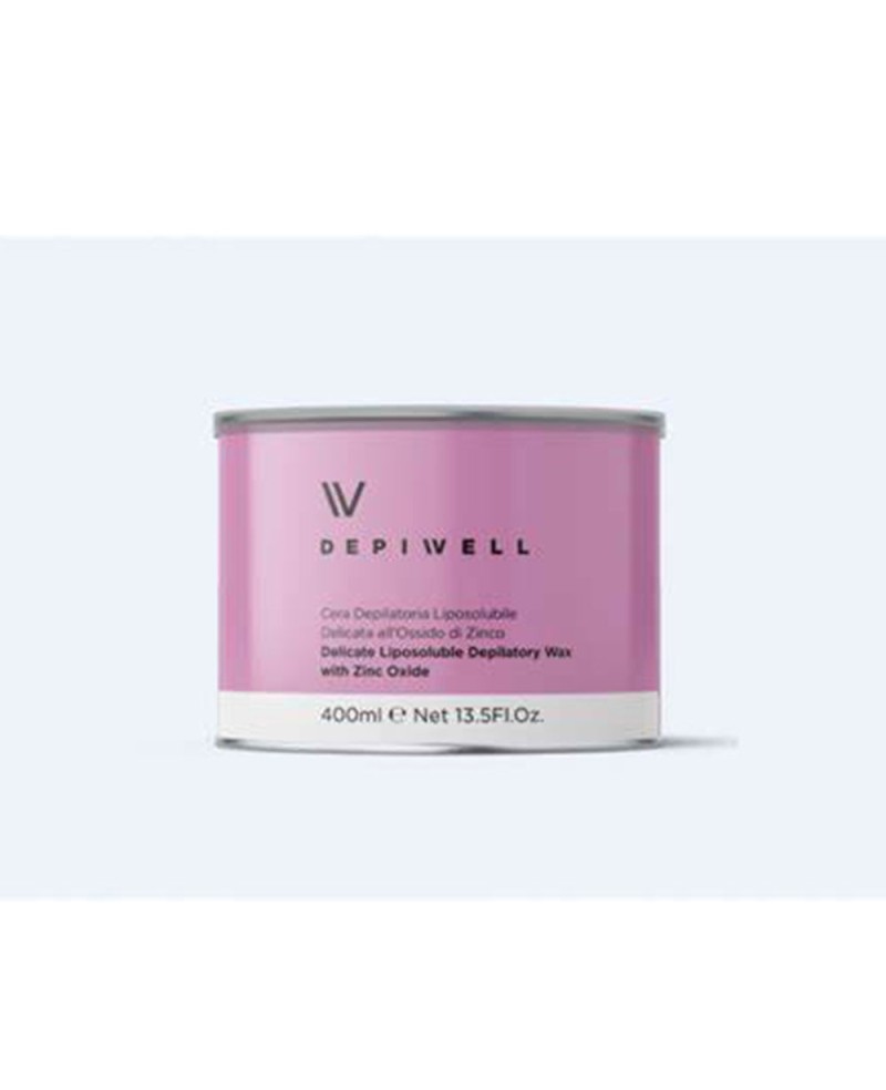 Depiwell professional fat-soluble depilatory wax for face and body, 400 ml jar - Zinc oxide 24 pieces