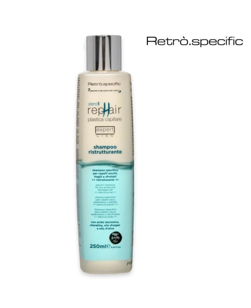 Shampoo capelli ristrutturante new repair liss Retro' ZERO1 250ml