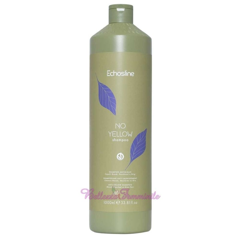 Shampoo per capelli decolorati, biondi o grigi  No Yellow Echosline 1000ml