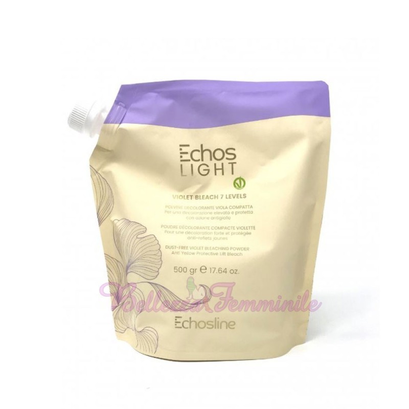 Echosline Echos Light Violet Bleach 7 niveaux Poudre décolorante violette compacte 500gr