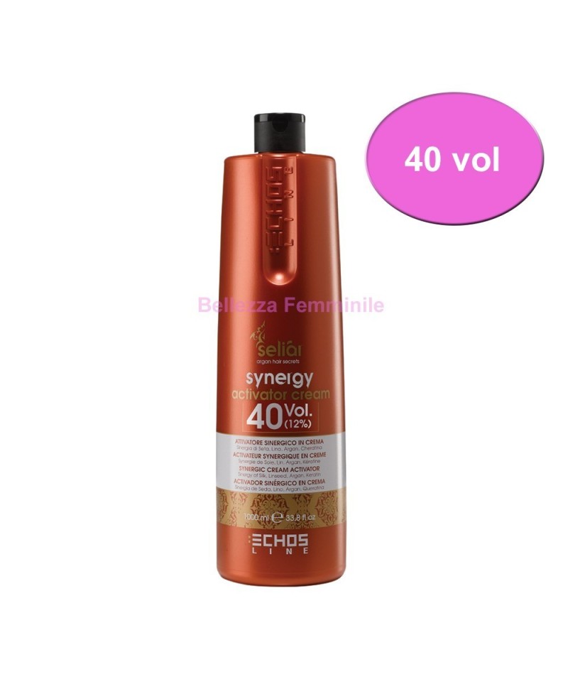 Attivatore acqua ossigenata  Sinergetico In Crema SENZA AMMONIACA   1000ml  SELIAR echosline