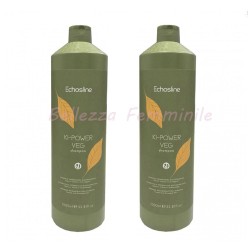 Ki-Power veg hair shampoo 2 pieces of 1000 ml each Echosline.