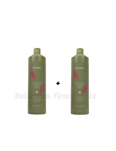 Color Care Hair Shampoo Smooth-Colored Curls-After-Color Treated 2 pieces of 1000 ml each Echosline.