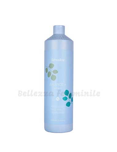 S4 Plus shampooing régulateur de sébum pour peau et cheveux gras 1000 ml - Echosline