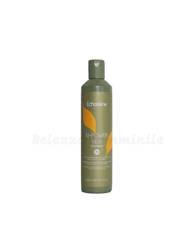 Molecular restructuring keratin hair shampoo Ki Power Veg 300 ML - Echosline Ki-power