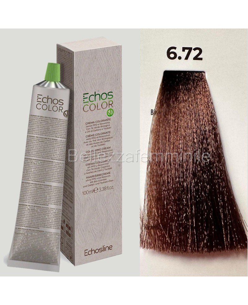 Professional line hair color cream dye 100 ml - Echosline without PPD and Resorcin