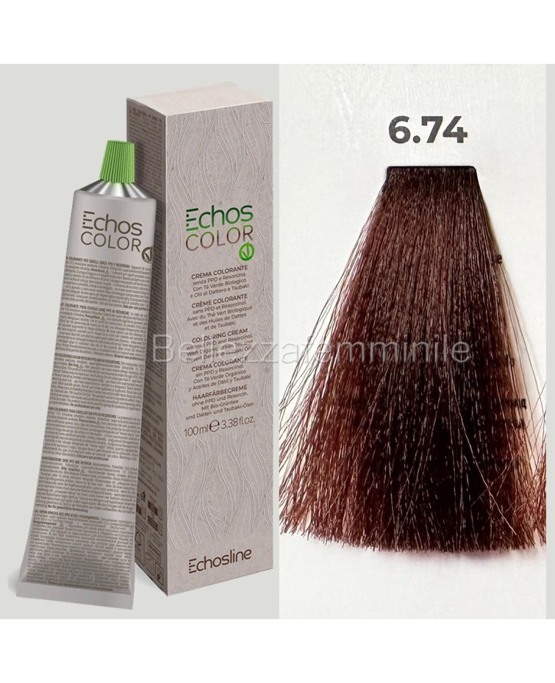 Professional line hair color cream dye 100 ml - Echosline without PPD and Resorcin