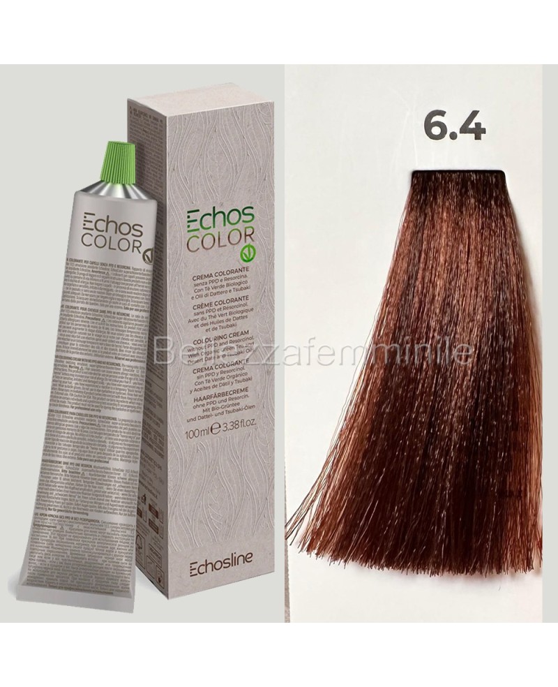 Hair color cream dye 100 ml 3x tube + oxygen 20 vol of 1000 ml Echosline without PPD and Resorcina