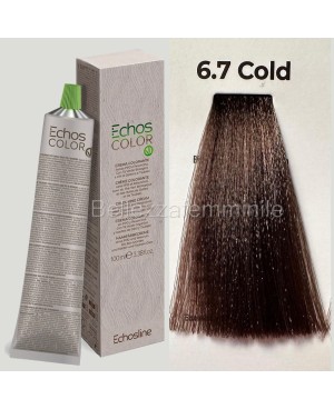 Hair color cream dye 100 ml 3x tube + oxygen 20 vol of 1000 ml Echosline without PPD and Resorcina