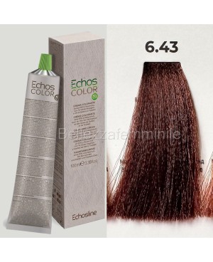 Hair color cream dye 100 ml 3x tube + oxygen 20 vol of 1000 ml Echosline without PPD and Resorcina