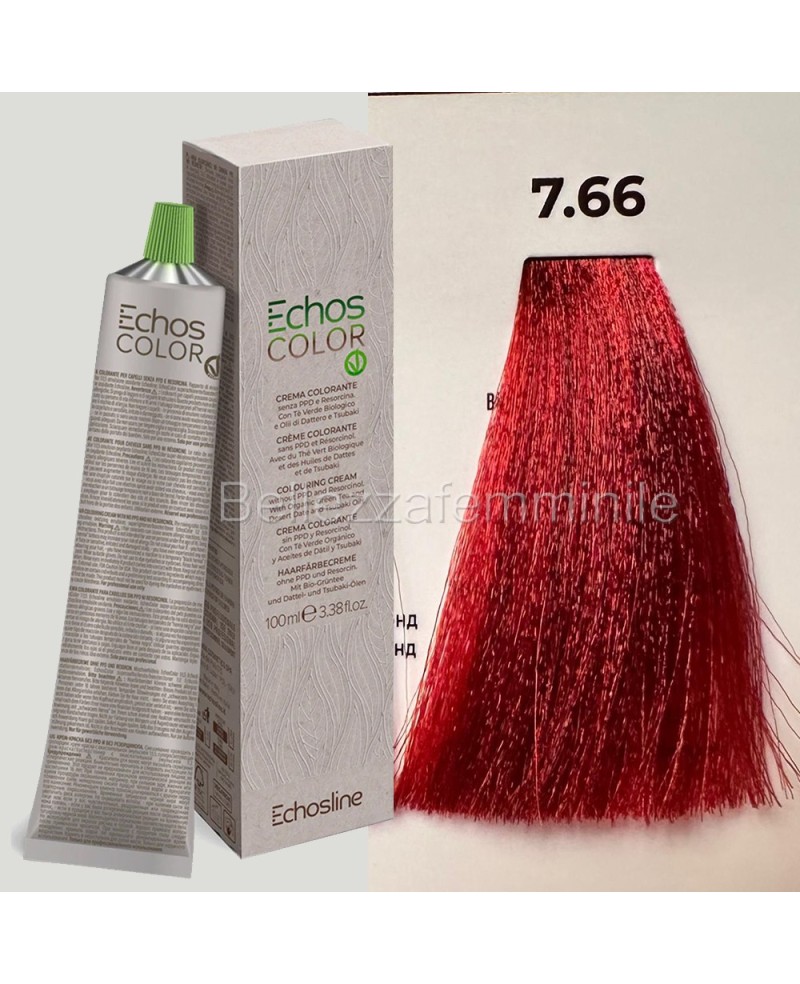 Tinta crema colore Capelli  100 ml  3x tubetto + ossigeno da 1000 ml  Echosline senza PPD e Resorcina
