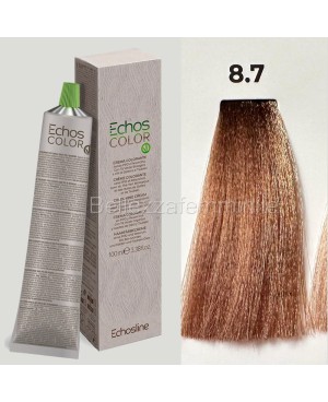 Tinta crema colore Capelli  100 ml  3x tubetto + ossigeno da 1000 ml  Echosline senza PPD e Resorcina
