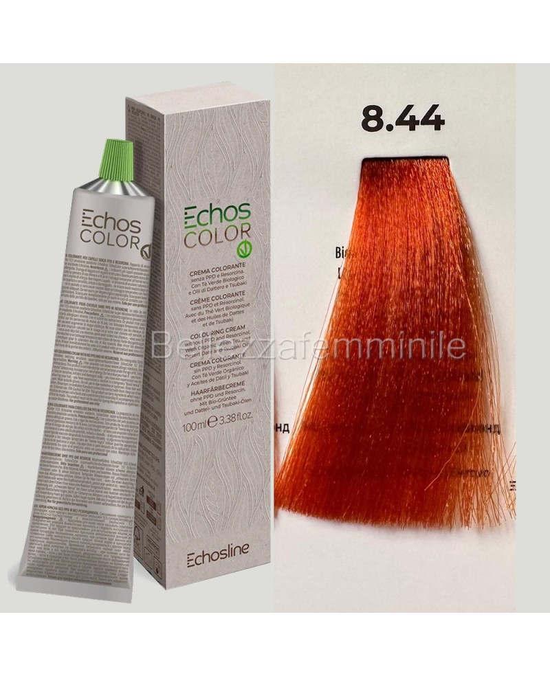Hair color cream dye 100 ml 3x tube + oxygen 20 vol of 1000 ml Echosline without PPD and Resorcina