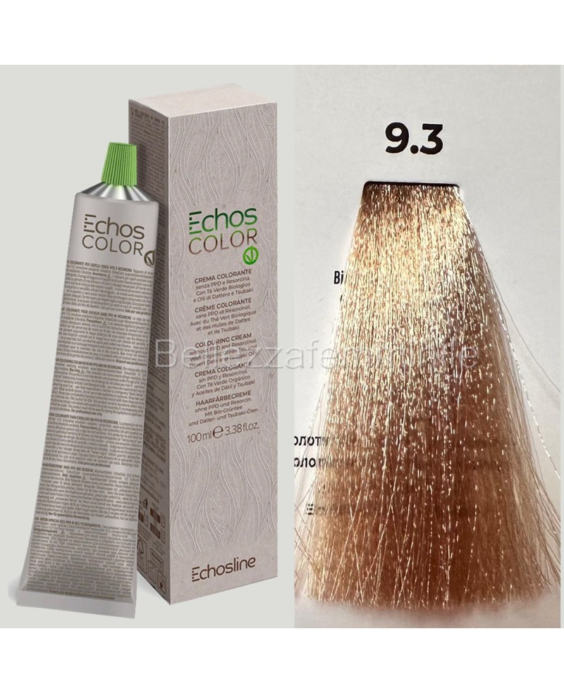 Tinta crema colore Capelli  100 ml  3x tubetto + ossigeno da 1000 ml  Echosline senza PPD e Resorcina