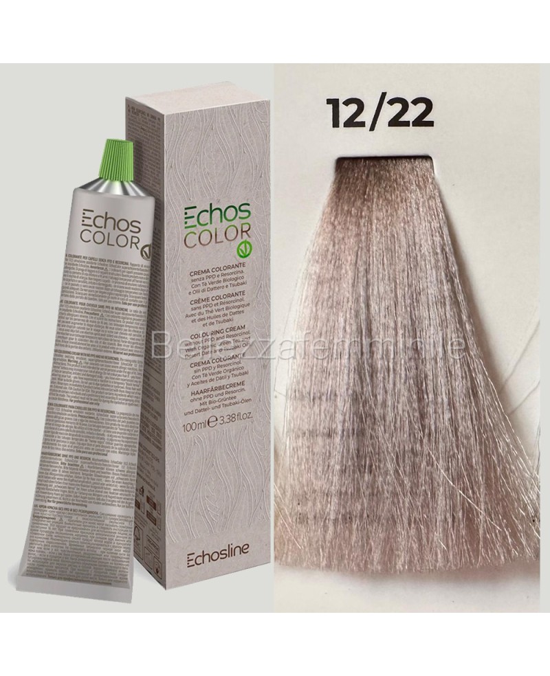 Tinta crema colore Capelli  100 ml  3x tubetto + ossigeno da 1000 ml  Echosline senza PPD e Resorcina