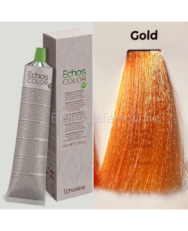 Hair color cream dye 100 ml 3x tube + oxygen 20 vol of 1000 ml Echosline without PPD and Resorcina