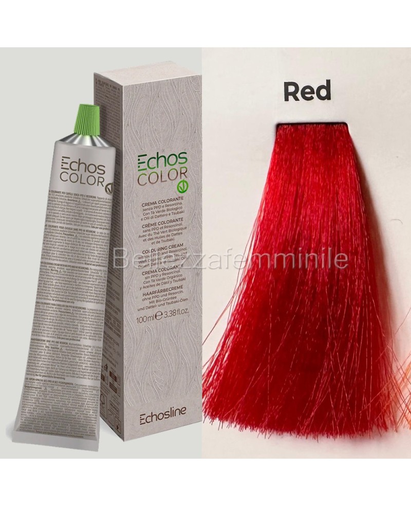 Hair color cream dye 100 ml 3x tube + oxygen 20 vol of 1000 ml Echosline without PPD and Resorcina