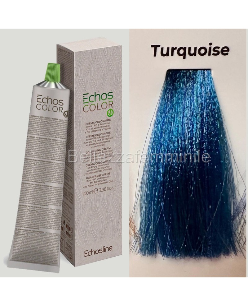 Hair color cream dye 100 ml 3x tube + oxygen 20 vol of 1000 ml Echosline without PPD and Resorcina