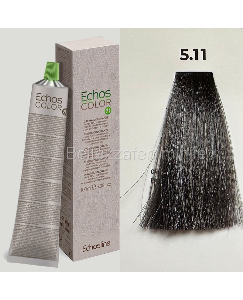 Tinta crema colore Capelli  100 ml  3x tubetto + ossigeno da 1000 ml  Echosline senza PPD e Resorcina