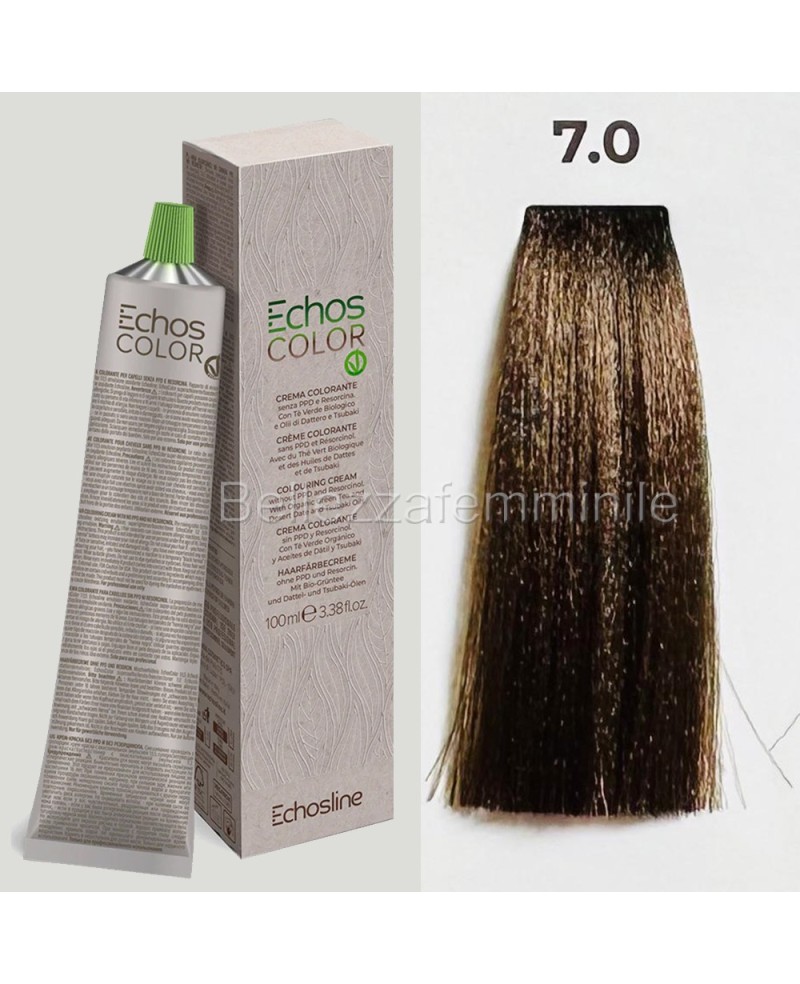 Hair color cream dye 100 ml 3x tube + oxygen 20 vol of 1000 ml Echosline without PPD and Resorcina