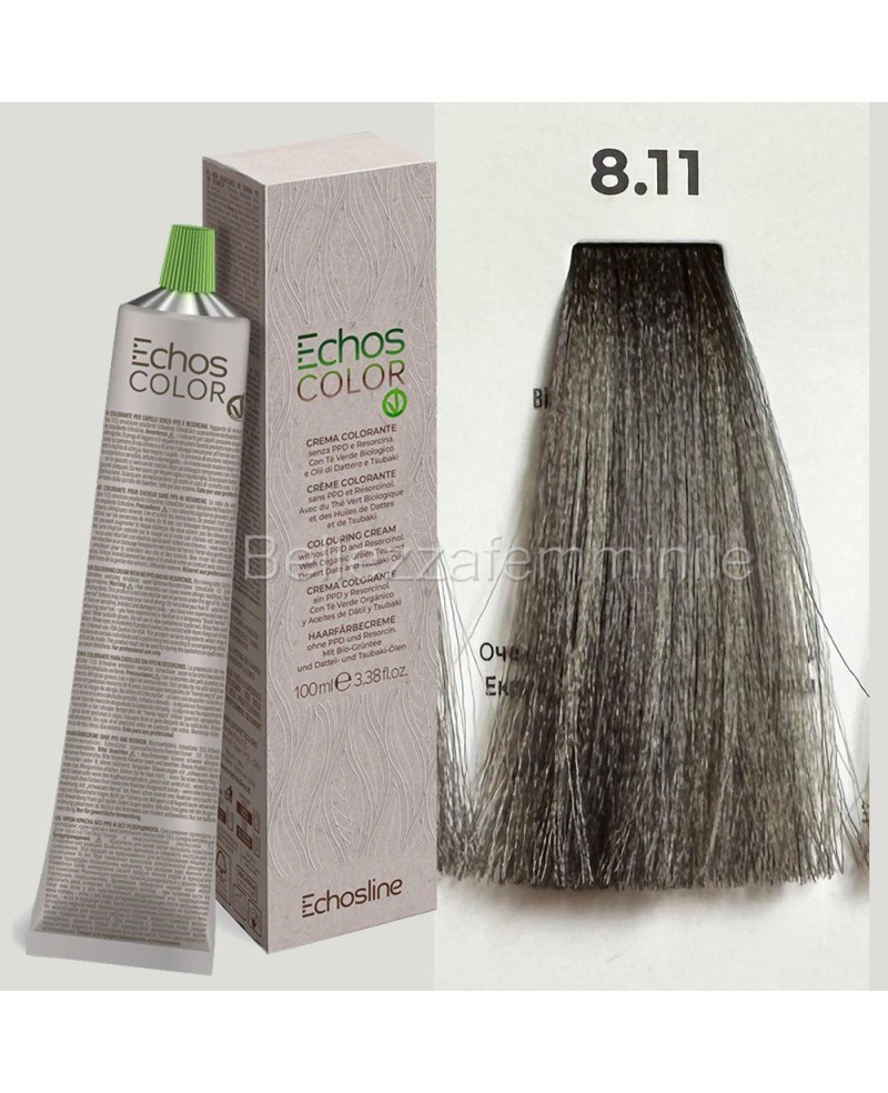 Tinta crema colore Capelli  100 ml  3x tubetto + ossigeno da 1000 ml  Echosline senza PPD e Resorcina