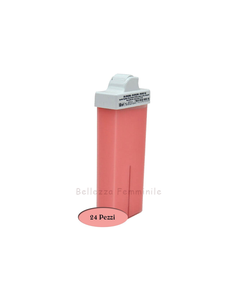 Cera Rullo Depilatoria Viso-Inguine-Ascelle - titanio rosa delicata, liposolubile Depiwell 24 Pezzi