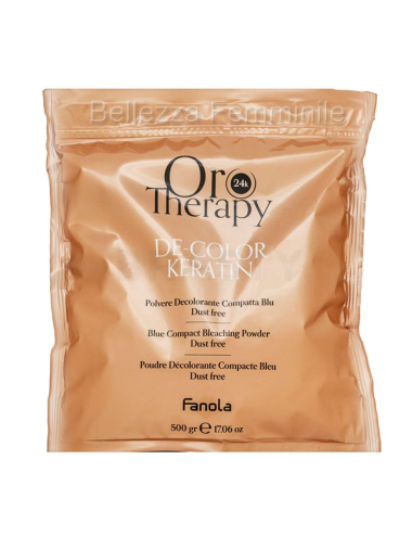 Fanola Oro Therapy De-Color Keratin Blue Bleaching Powder - 500gr