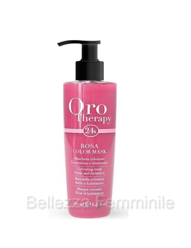 Maschera Capelli Colorata Rosa Oro Therapy 250ml