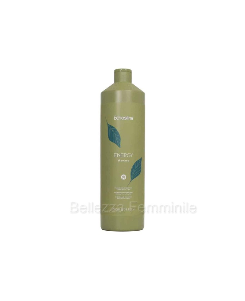 Shampoo Weak and Fine Hair - Energy Vegan - 1000ml - Echosline