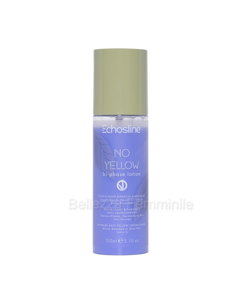 Biphasic Lotion for bleached, blonde or gray hair -  No Yellow - Echosline 150ml.