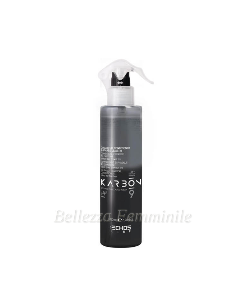 Charcoal Hair Conditioner - Bifase - Karbon 9 - 200ml - Echosline