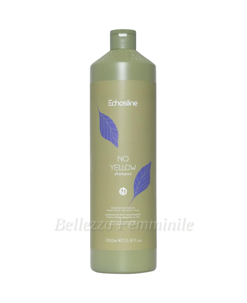 Shampoo Capelli decolorati, biondi o grigi - No Yellow - Echosline - 1000ml