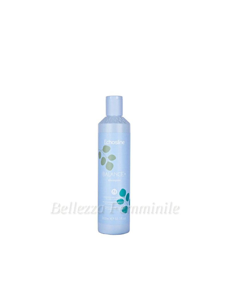 Shampoo Capelli seboregolatore Balance + - cute e capelli grassi - 300 ml - Echosline