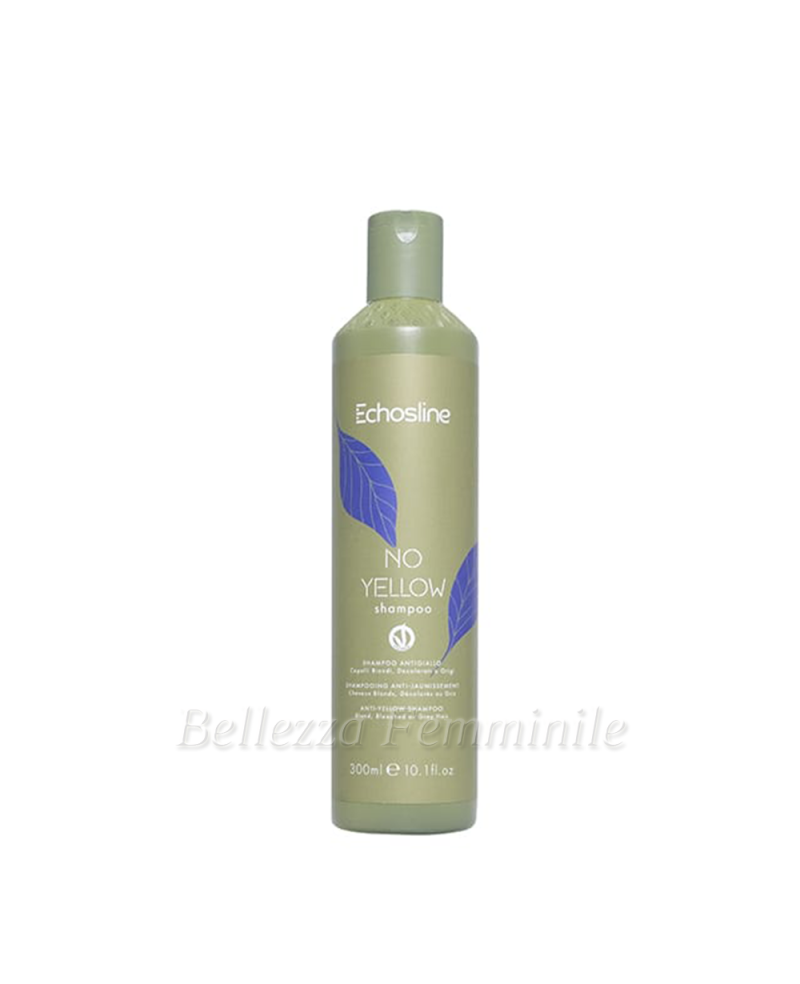 Shampoo per capelli decolorati, biondi o grigi  No Yellow Echosline 300ml