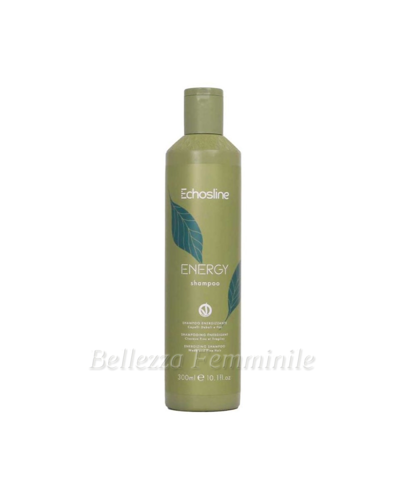 Shampoo Capelli deboli e fini - Energy Vegan - 300ml - Echosline