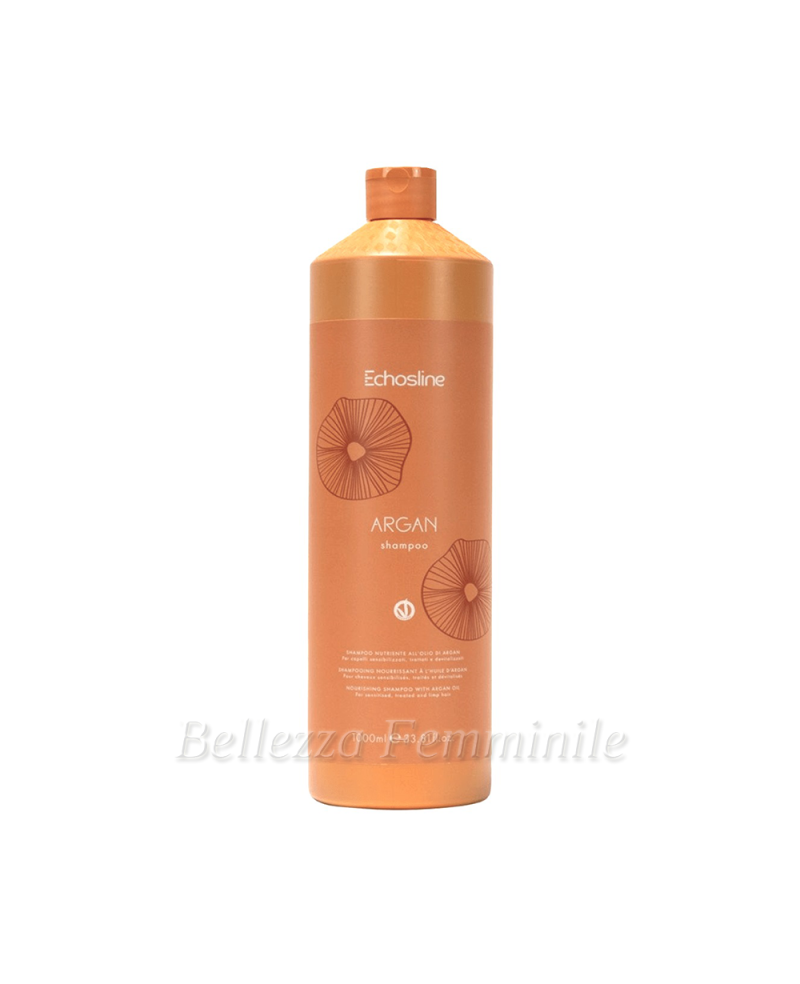 Argan Oil Hair Shampoo 1000 ml - Echosline Argan