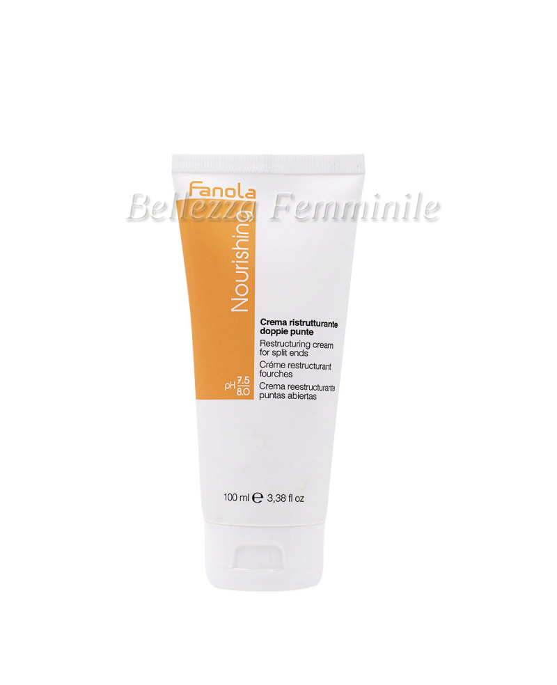 Restructuring Cream for Straight-Curly Hair Split Ends 100ml Fanola Nutri Care