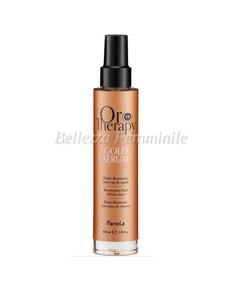 Fluido Capelli Illuminante all'Olio di Argan puro 100 ml Fanola - Oro Therapy