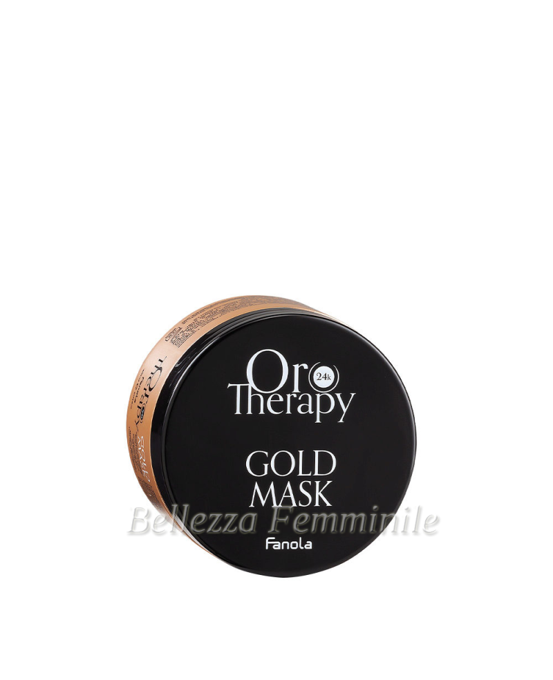 Maschera per capelli 24k oro puro con olio di argan 300ml - Fanola Oro Therapy